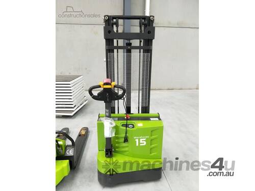caption 2024 Zoomlion DB15E Electric Stacker Pallet Jack