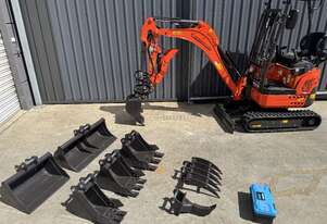 Mini Excavator 1.8 T Rhinoceros XN18-L Excavator + Tipping Trailer Package