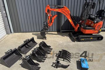 Mini Excavator 1.8 T Rhinoceros XN18-L Excavator + Tipping Trailer Package
