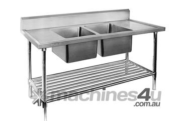 Double Centre Sink Bench With Pot Undershelf Dsb7 2400C/A