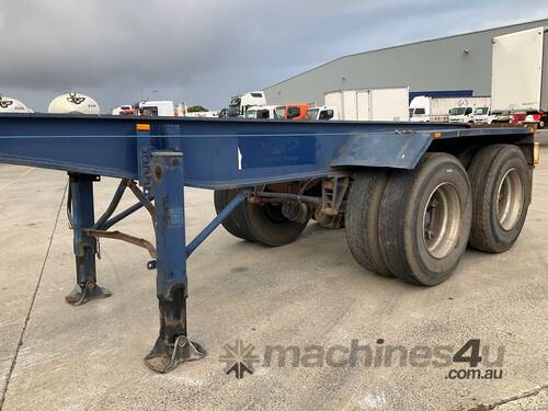 caption 1989 Krueger ST-2-30 Tandem Axle Skel Trailer