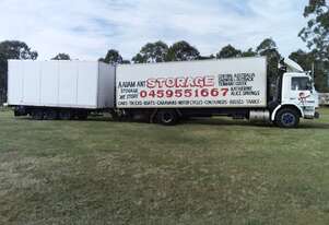 Scania Pantech truck and dog