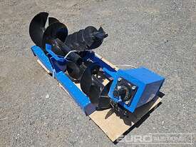 Unused Captok Hydraulic Auger Drive & 3 Augers to suit Skidsteer Loader  - picture0' - Click to enlarge