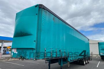 2008 Vawdrey VBS3 Tri Axle Drop Deck Curtainside B Trailer