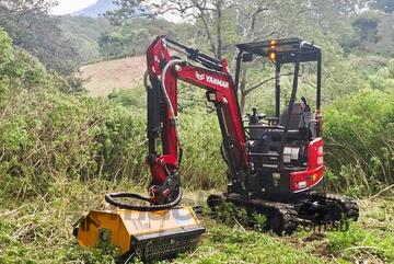 FEMAC T1-80 REV Hydraulic Flail Mower/Mulcher for Mini Excavators