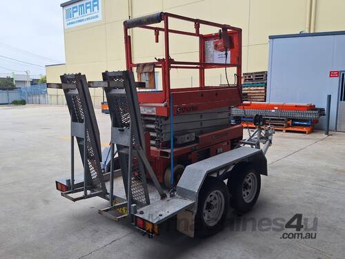 2002 Snorkel S1930 Scissor Lift & Trailer