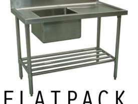 Alphaline XS1-60150L Stainless Steel Sink Bench 1500 x 600 Left Bowl - picture0' - Click to enlarge