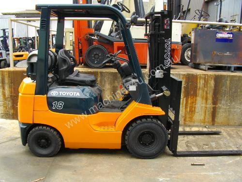 caption Toyota 1.8 tonne forklift RENT ME