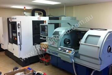 AJAX 360mm Swing Flat Bed Teach-In CNC Lathe
