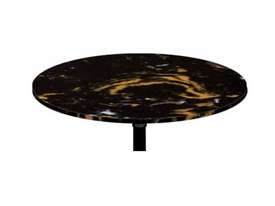 F.E.D. FY-R70PBL Black & Gold Swirl Marble Round 700x15 - picture0' - Click to enlarge