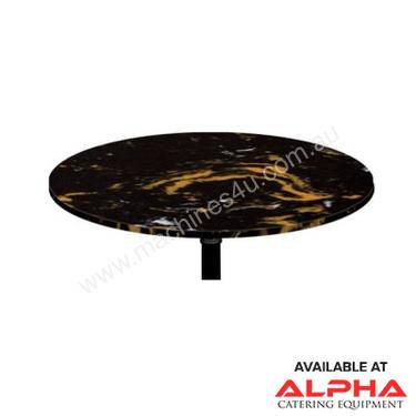 F.E.D. FY-R70PBL Black & Gold Swirl Marble Round 700x15