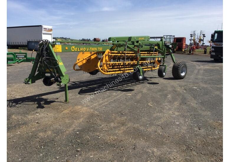 caption Elho V-Twin 750 Rakes/Tedder Hay/Forage Equip