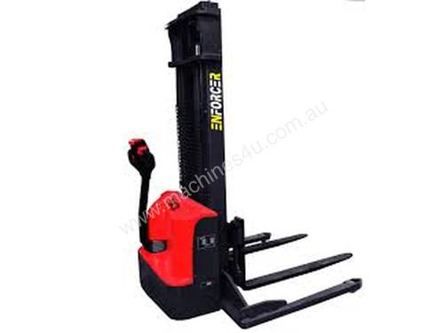 1.2T Electric Walkie Straddle Stacker, 3.0m mast, includes battery & charger