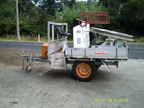 optical fibre winch , diesel powered , trailer mount