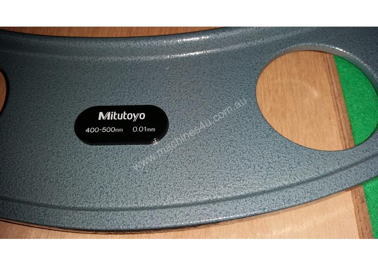 caption MITUTOYO 103-143A INTERCHANGABLE ANVIL OUTSIDE MICROMETER