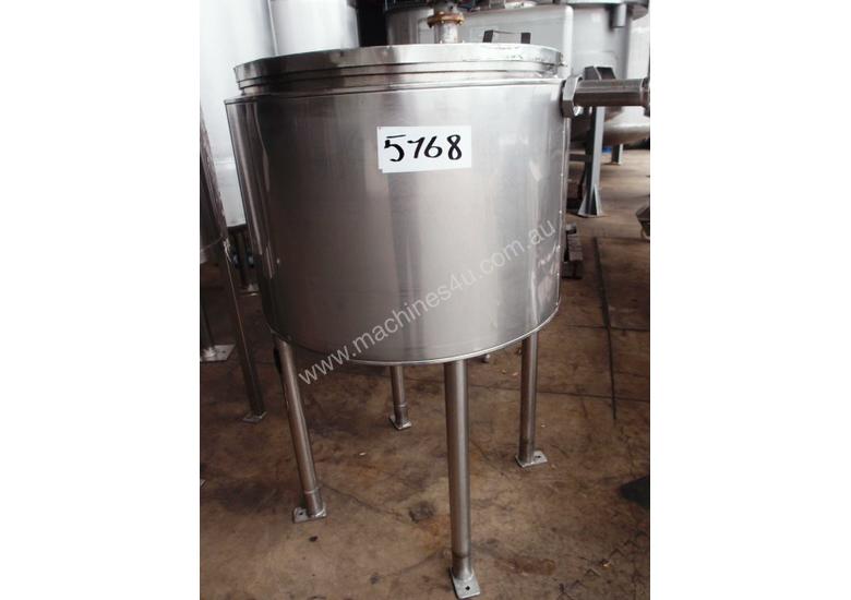caption Stainless Steel Jacketed Tank, Capacity: 200Lt