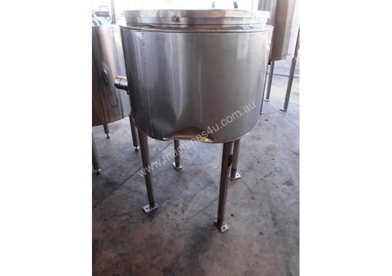caption Stainless Steel Jacketed Tank, Capacity: 200Lt