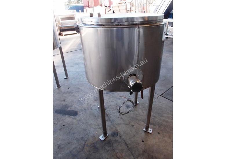 caption Stainless Steel Jacketed Tank, Capacity: 200Lt