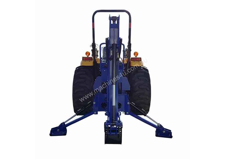 caption 80HP TRACTOR BACKHOE ATTACHMENT, 3 POINT LINKAGE INCLUDES BUCKET