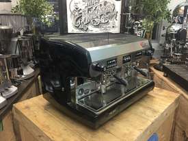 WEGA POLARIS 2 GROUP METALLIC BLACK ESPRESSO COFFEE MACHINE CAFE CART LATTE BAR - picture0' - Click to enlarge