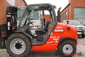 All-Terrain Forklift   Ideal for Construction, Agriculture, and Heavy Lifting!