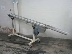 Motorised Plastic Chain Belt Conveyor - 2.2m long - picture0' - Click to enlarge