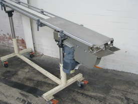 Motorised Plastic Chain Belt Conveyor - 2.2m long - picture1' - Click to enlarge