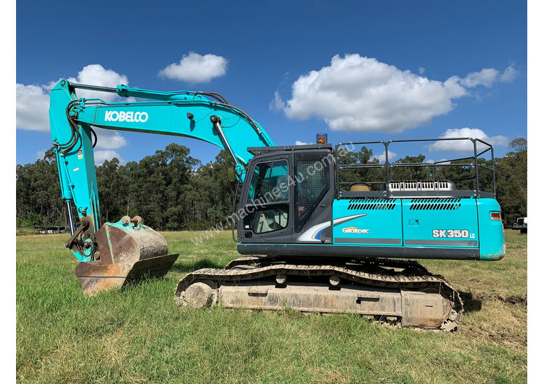 caption Kobelco SK350 Tracked-Excav Excavator