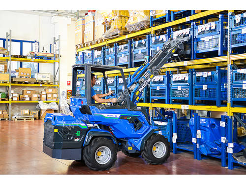 EZ7 Multione Mini Loader: 100% Electric, Zero Emissions! Perfect for Indoor Use!