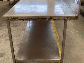 Preparation Bench, stainless steel, 150mm splashback - picture0' - Click to enlarge