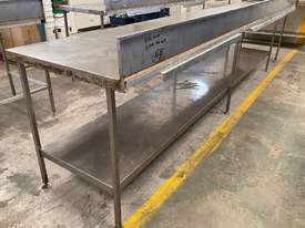 Preparation Bench, stainless steel, 150mm splashback - picture1' - Click to enlarge