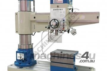 Z3050x16 Radial Arm Drill 50mm Drilling Capacity 350 - 1600mm Spindle To Column