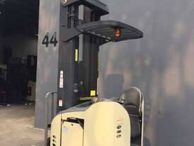 Crown RR 5000 Reach Sit/Stand on Forklift Truck Refurbished & Repainted - picture0' - Click to enlarge