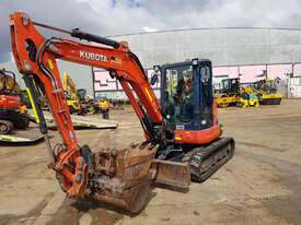 KUBOTA U55-4 WITH A/C CABIN, RUBBER TRACKS AND LOW 1340 HOURS - picture0' - Click to enlarge