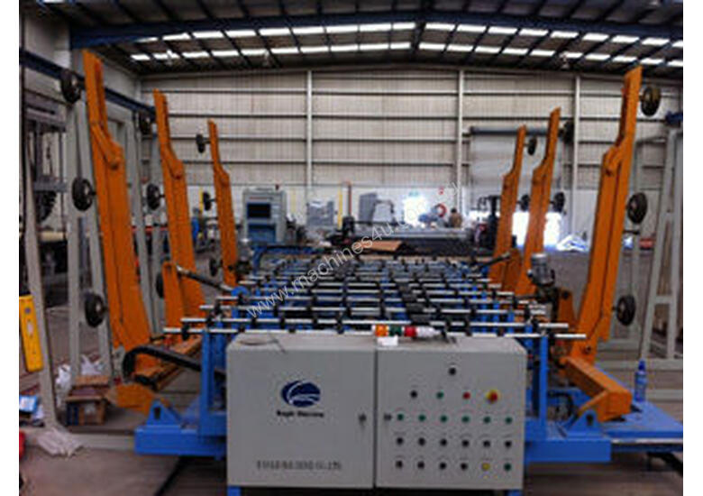 Used 2010 Luoyang Eagle Machinery Float Glass Cutting Line With Robot