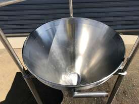 75 lt Stainless Steel Jacketed Cone - picture0' - Click to enlarge