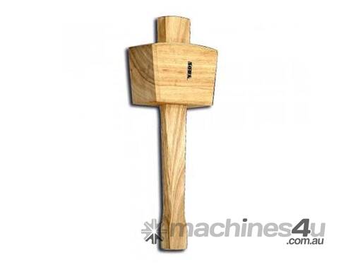 caption Carpenters Rectangular Wood Mallet 115mm (4 1/2
