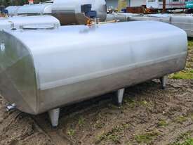 STAINLESS STEEL TANK, MILK VAT 3000lt - picture0' - Click to enlarge