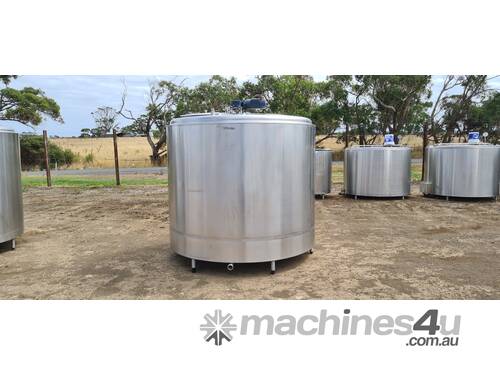 STAINLESS STEEL TANK, MILK VAT 4800lt