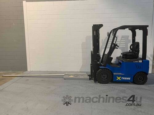 1.8t Xtreme Lithium Electric Forklift w/ Carpet Pole