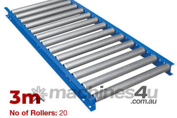 600mm Wide Gravity Conveyor with Steel Rollers 3m Long (CGR102)