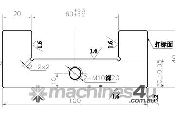 BOTTOM 4000MM PRESS BRAKE DIE RAIL TO SUIT 60MM DIE