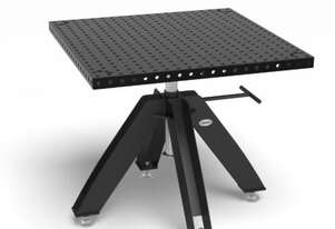 Rotating table height adjustable static incl. Basic work top 1000x1000x50