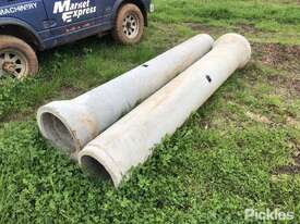 4x Concrete Pipe, 2.5m Length, 35cm Wide - picture1' - Click to enlarge