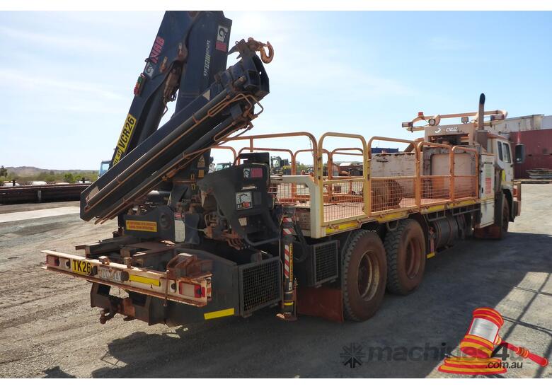 Used 2010 iveco acco IVECO ACCO CRANE TRUCK C CAB TRAY BACK Truck Crane in , Listed on Machines4u
