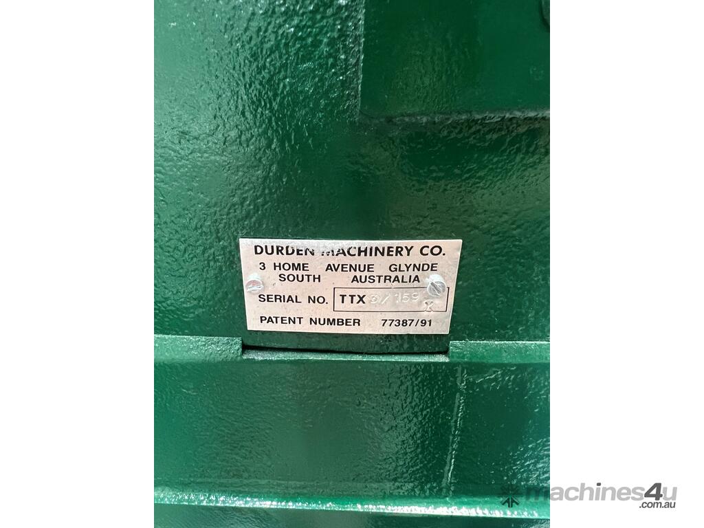 Used durden PreLoved 415V Woodworking Lathe S300 by Durden Wood Lathes in MALAGA, WA