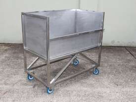 Stainless Steel Trolley Bin. - picture0' - Click to enlarge