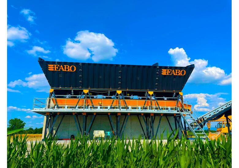 caption FABO COMPACT-60 CONCRETE PLANT | CONVEYOR TYPE