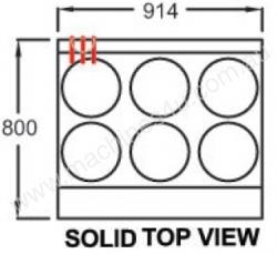 caption Goldstein PEB6S Solid Plate Electric Cooktop