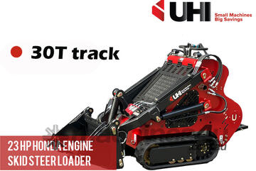 UHI Honda Engine 23HP 30T(TRACKED) Skid Steer 900kg Operating Weight with 4in1 Bucket